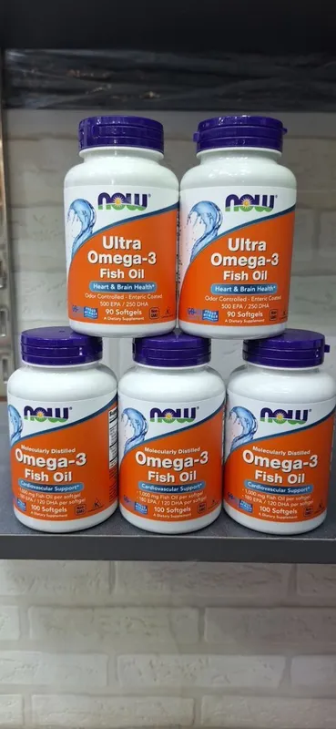 NOW Omega-3 100 Softgels – Original, Yangi NOW Omega-3 100 Softgels – Original, Yangi