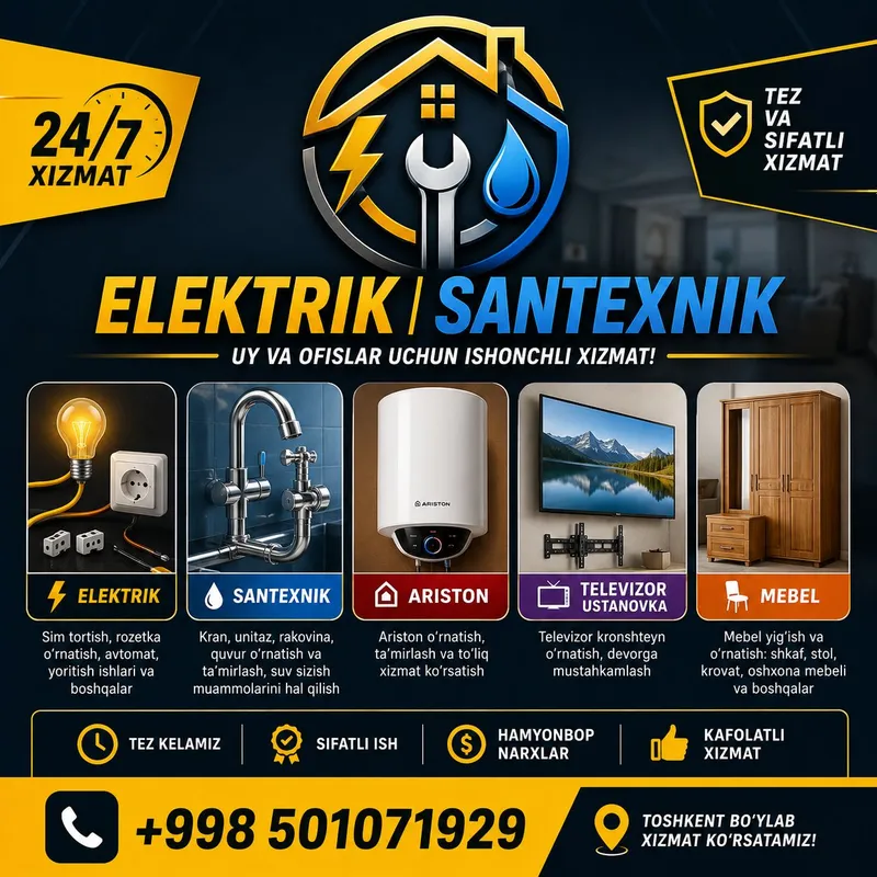 Elektrik Santexnik Ariston Televizor ustanovka