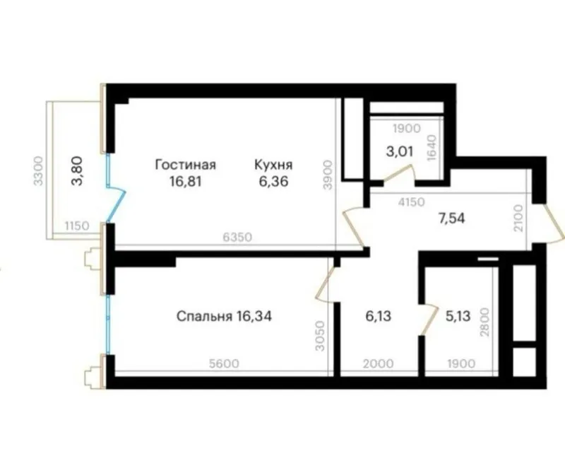 Mirobod tumanida 68 m², 2 xonali kvartira sotiladi 4