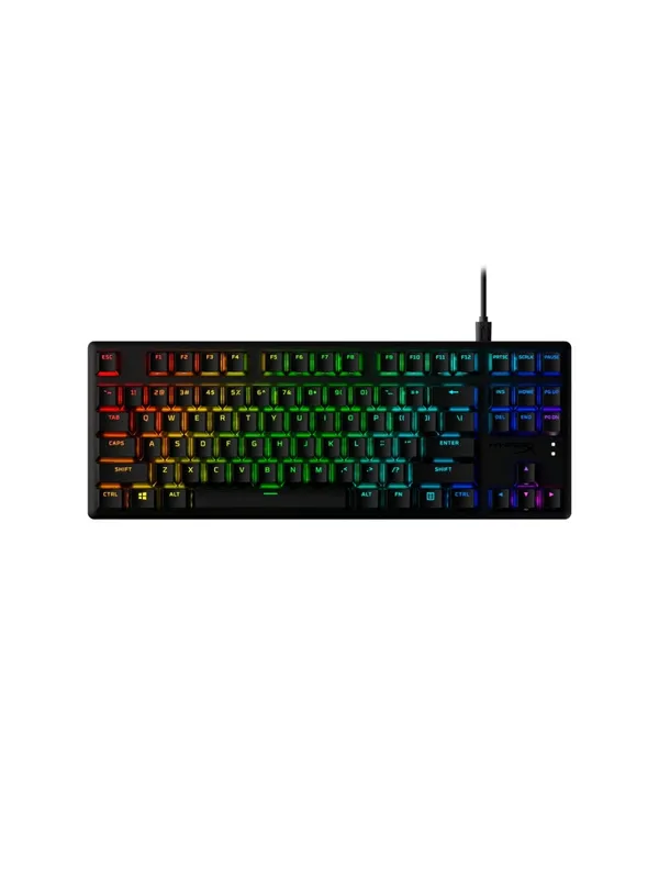 Механическая клавиатура HyperX Alloy Origins, HyperX Red, TKL, RGB-подсветка — фото 1