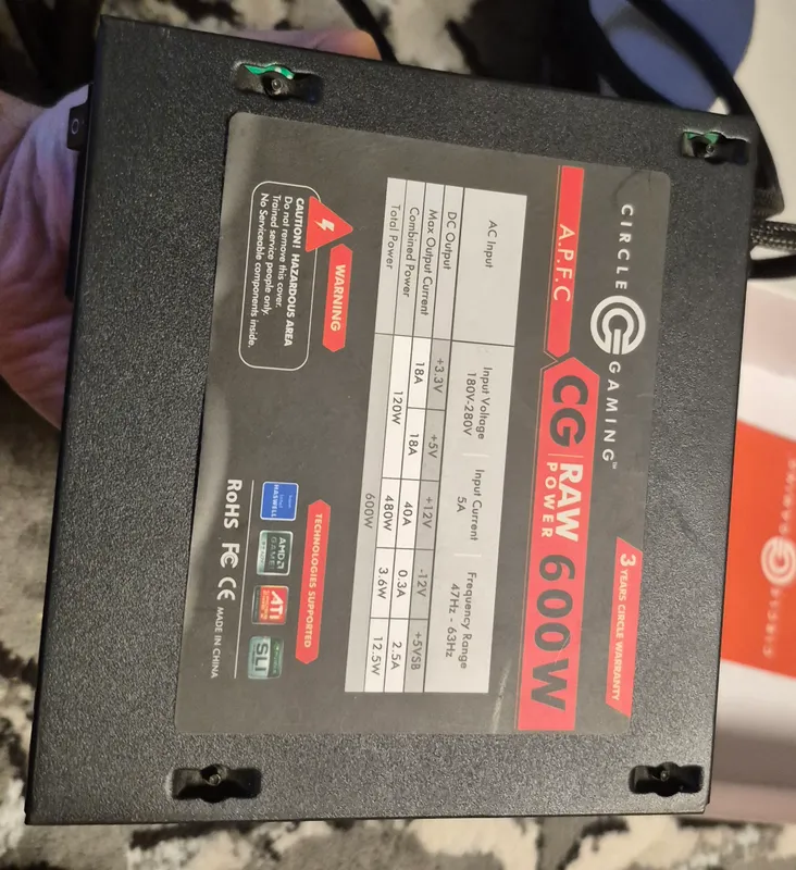 Блок Питания Circle Gaming CG Raw Power 600W APFC 4 Блок Питания Circle Gaming CG Raw Power 600W APFC 4