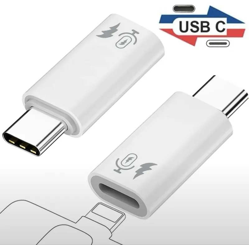 Переходник Lightning → Type-C | адаптер,микрофон,наушники ,зарядка — фото 3