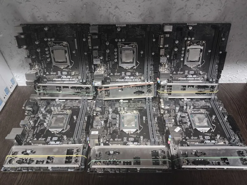 Asus H310+i3 8100 6шт