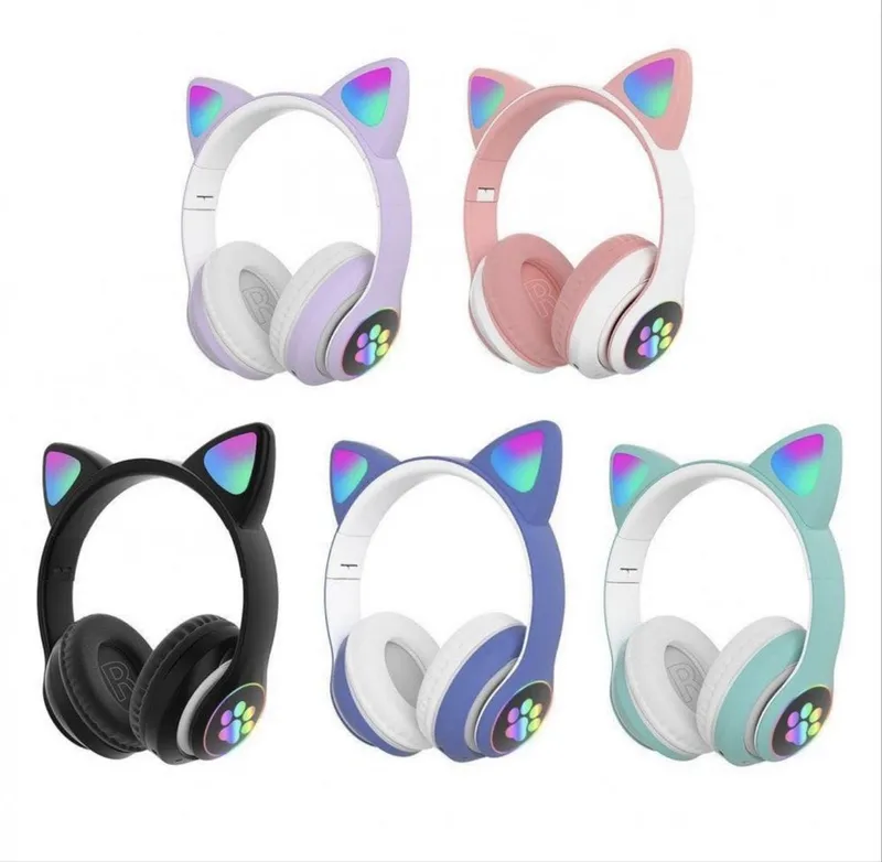 Беспроводные Наушники с ушками оригин cat ear Bluetooth Доставка есть!