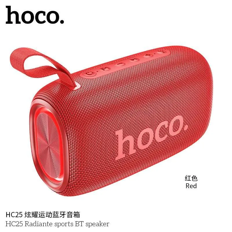 Hoco HC25 Radiante портативная колонка с мощным басом LED-подсветкой — фото 5