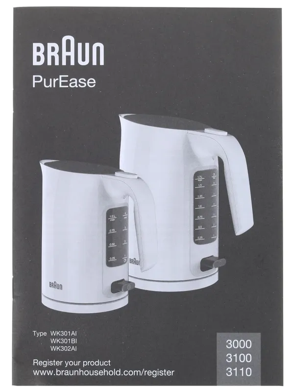 Электрочайник Braun WK3100BK 4 Электрочайник Braun WK3100BK 4