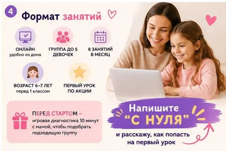 Английский с нуля для девочек 6–7 лет перед школой — фото 3