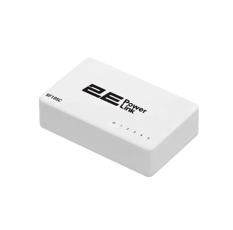 Aksiya 2E PowerLink SF105C 5xFE kommutatori, boshqarilmaydigan, ish stoli uchun 2