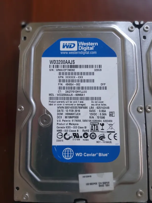 Жесткие диски Western Digital 320GB (Blue & Black) — фото 2