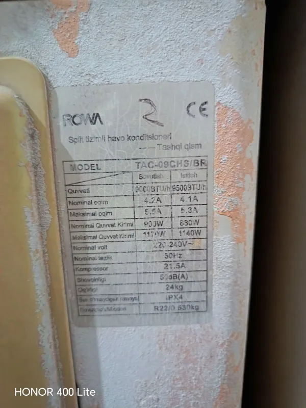 ROWA 09 konditsioner tashqi bloki (9000 BTU) – Yechib qo‘yilgan, 2 ROWA 09 konditsioner tashqi bloki (9000 BTU) – Yechib qo‘yilgan, 2
