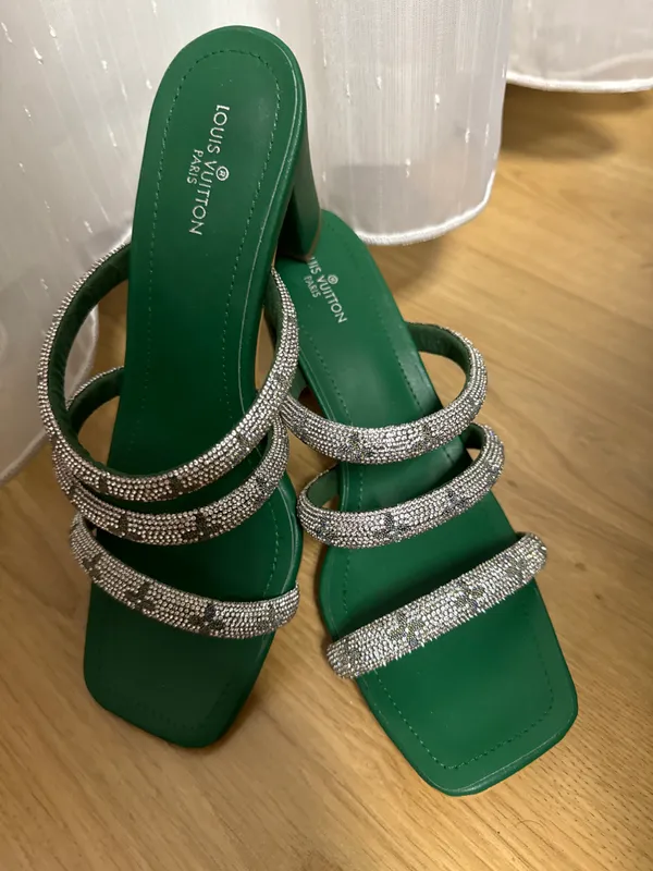 Louis Vuitton босоножки с удобным каблуком