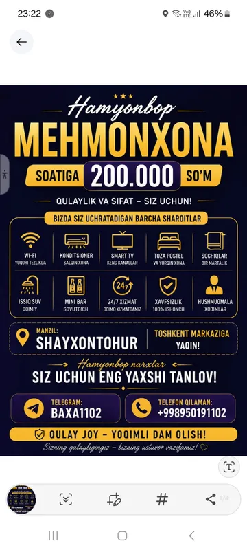 bez zakz mehmonxona 24/7 1