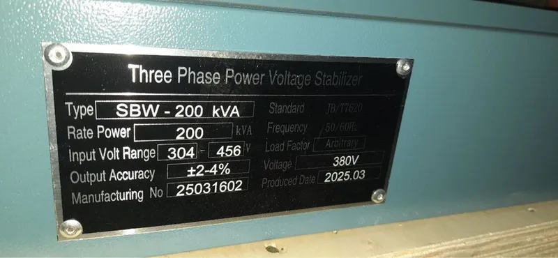 Saab SBW 200kVa стабилизатор напряжения 380В super narxda! 4 Saab SBW 200kVa стабилизатор напряжения 380В super narxda! 4