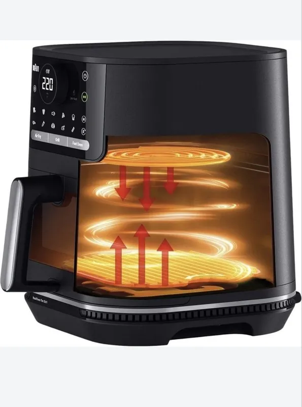 Braun HF5073IBK aerogril-fritürnitsasi — 3 tasi 1 da, 6 l, 20 ta dastur, kuchli 3 Braun HF5073IBK aerogril-fritürnitsasi — 3 tasi 1 da, 6 l, 20 ta dastur, kuchli 3