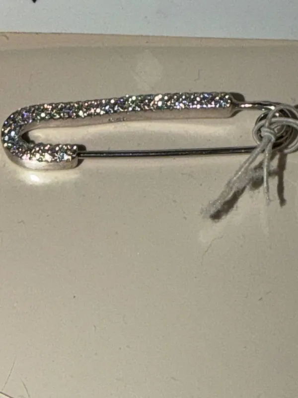 Swarovski кольцо 17-18 раз. из белых страз.Брошь 925 Серебро. — фото 3