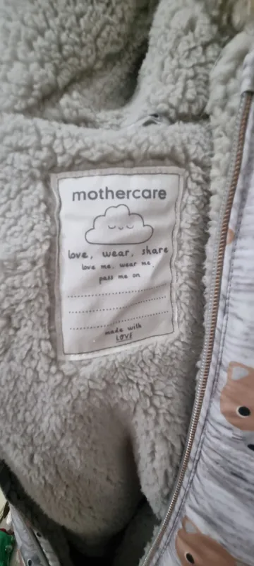 Тёплый Фирменный детский комбинезон Mothercare 3 Тёплый Фирменный детский комбинезон Mothercare 3
