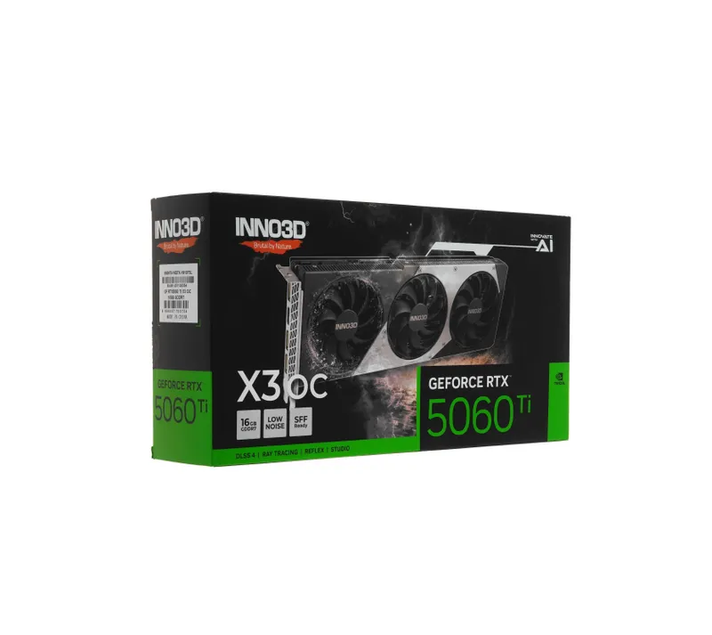 - Видеокарта Inno3D GeForce RTX 5060 Ti X3 OC 16GB 4 - Видеокарта Inno3D GeForce RTX 5060 Ti X3 OC 16GB 4
