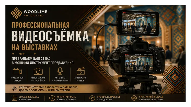 Фото и видеосъёмка выставок в Ташкенте