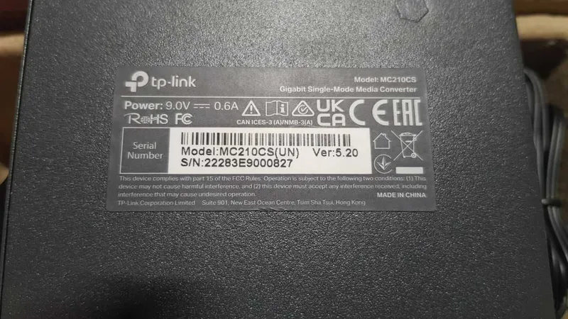 Гигабитный медиа конвертер TP-Link MC210CS. — фото 2