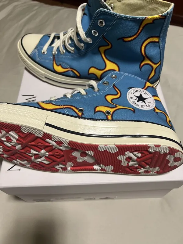 Convers x Golf Le Fleur CT 70 HI US 10 канвас ( текстл) расцвет.пламя 4 Convers x Golf Le Fleur CT 70 HI US 10 канвас ( текстл) расцвет.пламя 4