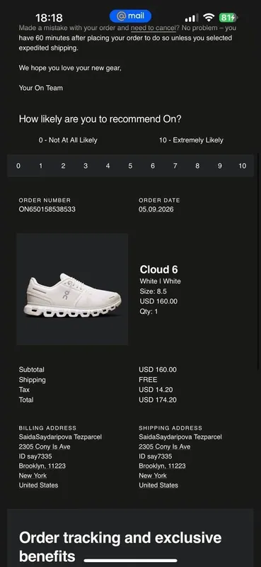 Продаются On cloud 6 — фото 4 Продаются On cloud 6 — фото 4