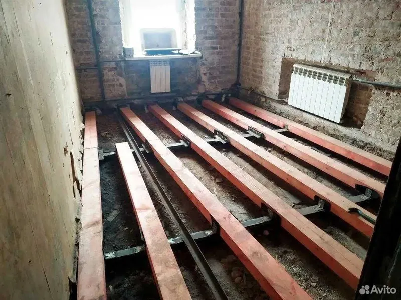 Ремонт полов/ Замена пола в деревянных домах/Шлифовка деревянного пола — фото 1