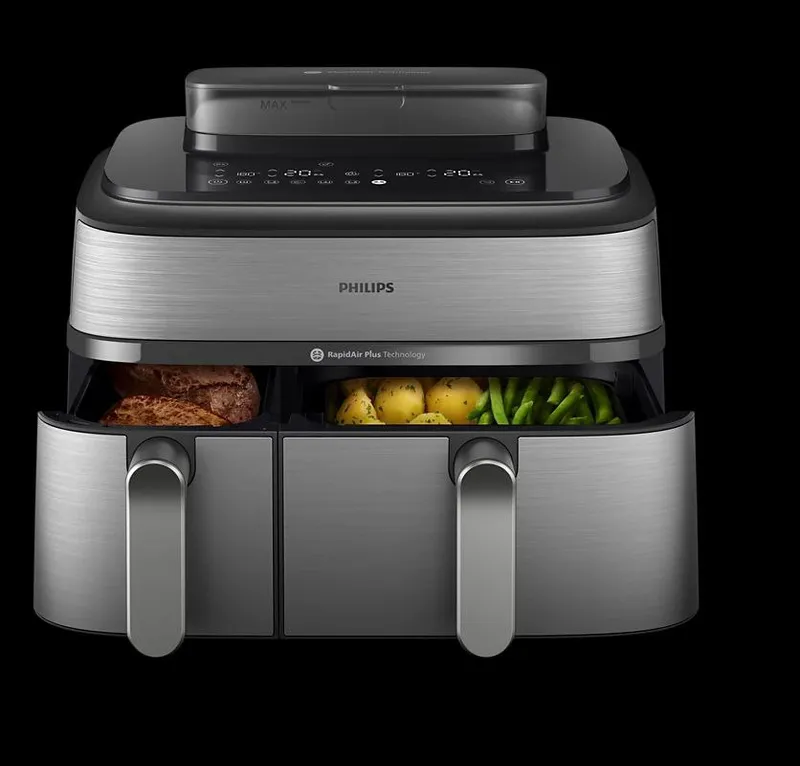 Аэрогриль с двумя корзинами Philips NA555/09!