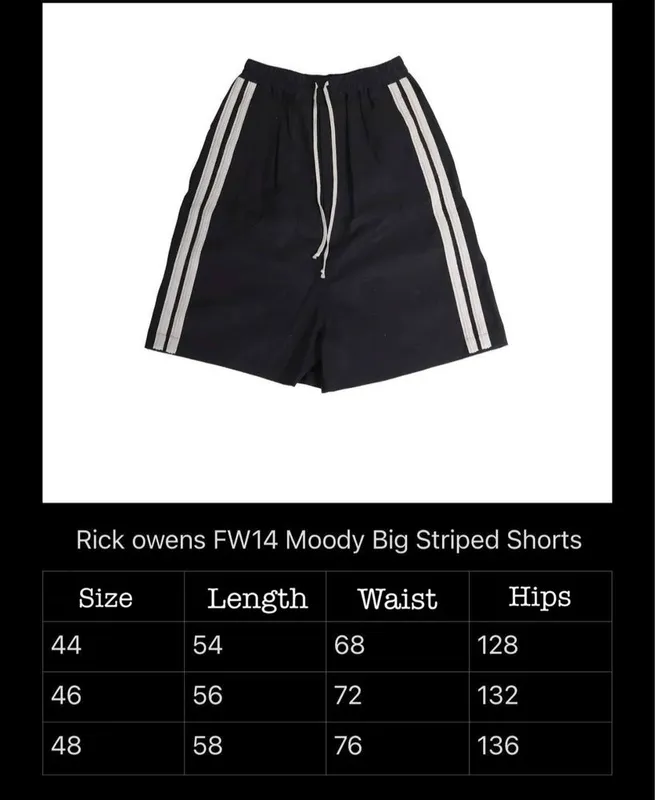 Rick Owens Big Stripped Shorts — фото 2