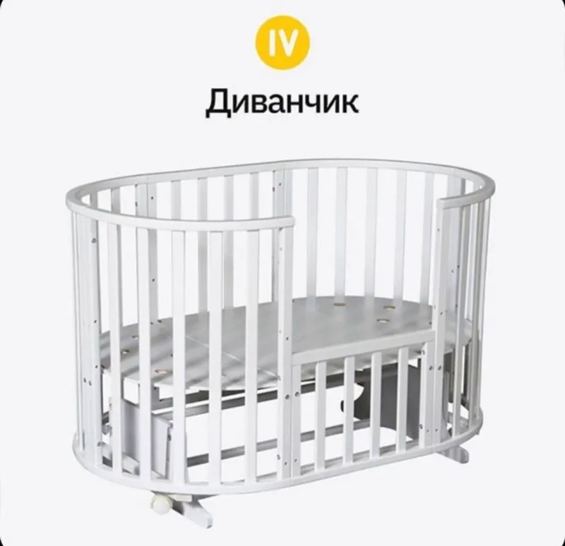 Кроватка детская 6в1 с матрасами от sleep vip — фото 4