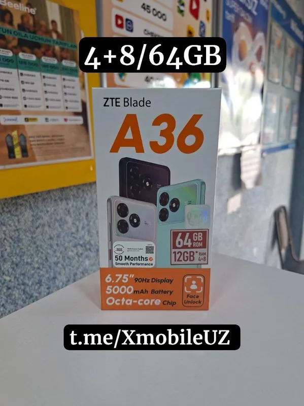 ZTE A36 4+8/64GB