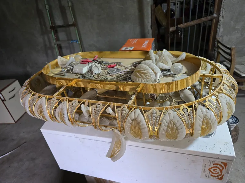 Хрустальная люстра для зала — фото 3