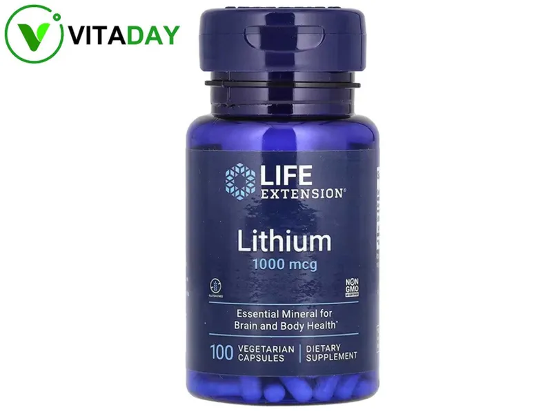 Life Extension Lithium литий litiy 1000 мкг 100 вегетарианских капсул Life Extension Lithium литий litiy 1000 мкг 100 вегетарианских капсул