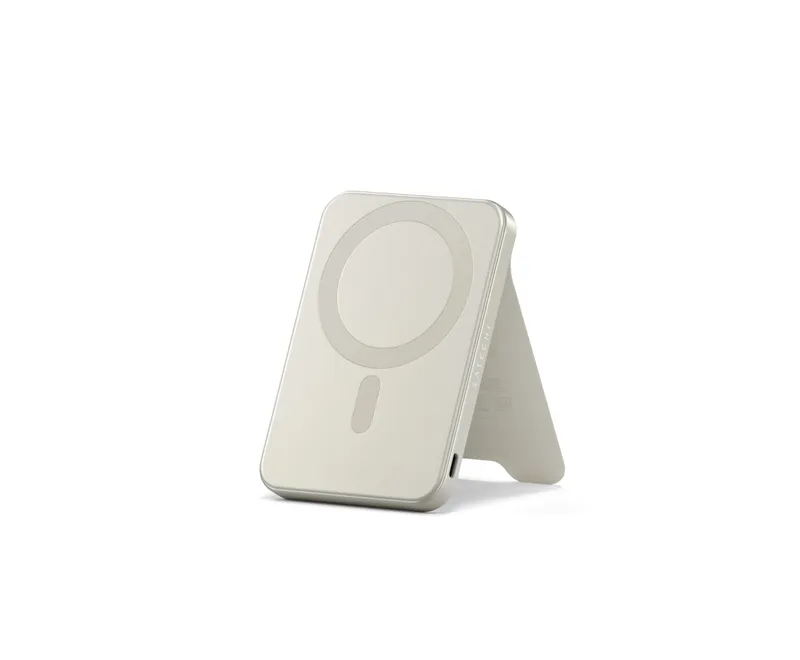 ( Повербанк с подставкой Qi2 5K Magnetic Power Bank Sand