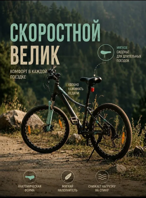 скоростной велик,почти новый. Всё работает