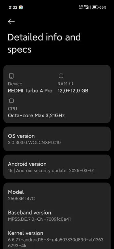 Redmi Turbo 4 Pro 12/256 gb 7 Redmi Turbo 4 Pro 12/256 gb 7