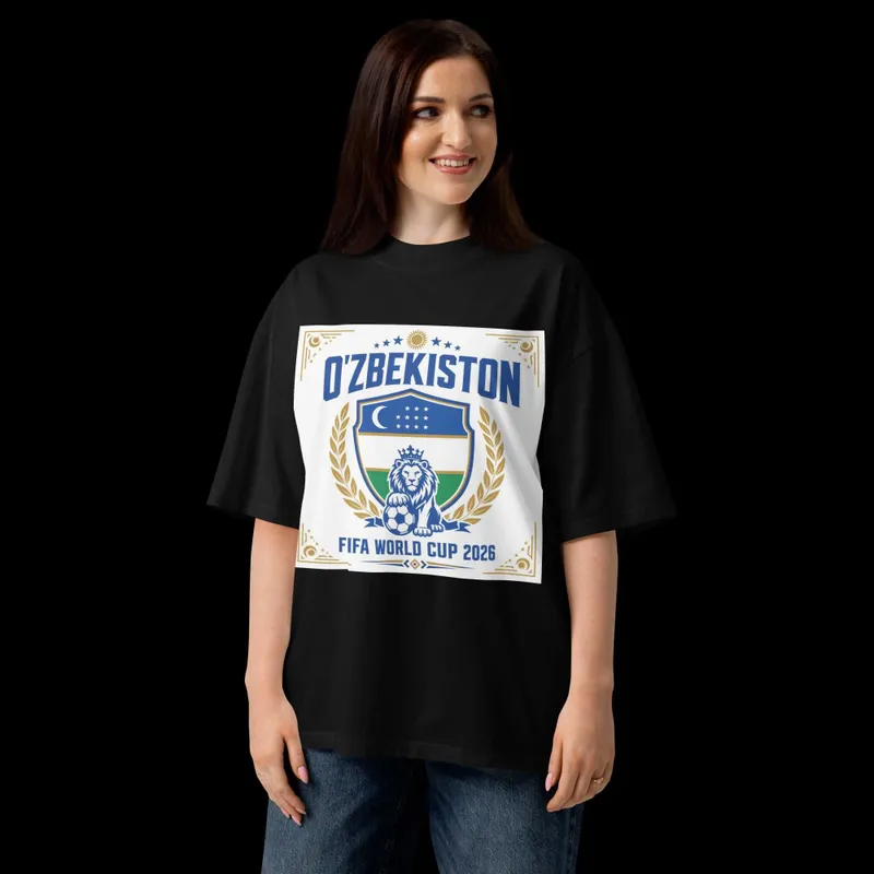 O'ZBEKISTAN FIFA WORLD CUP 2026 — Premium Oversized Futbolka — фото 4
