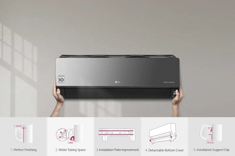 LG Кондиционер 12 BK Artcool Mirror Dual Inverter 18/24 есть оптом — фото 3