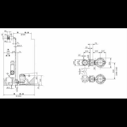 Погружной насос для сточных вод и канализации Wilo MTC40F16.15 — фото 3