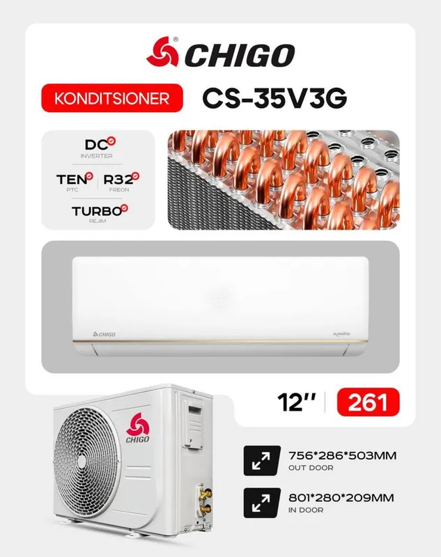 Кондиционеры CHIGO 12 по оптовой цене 3