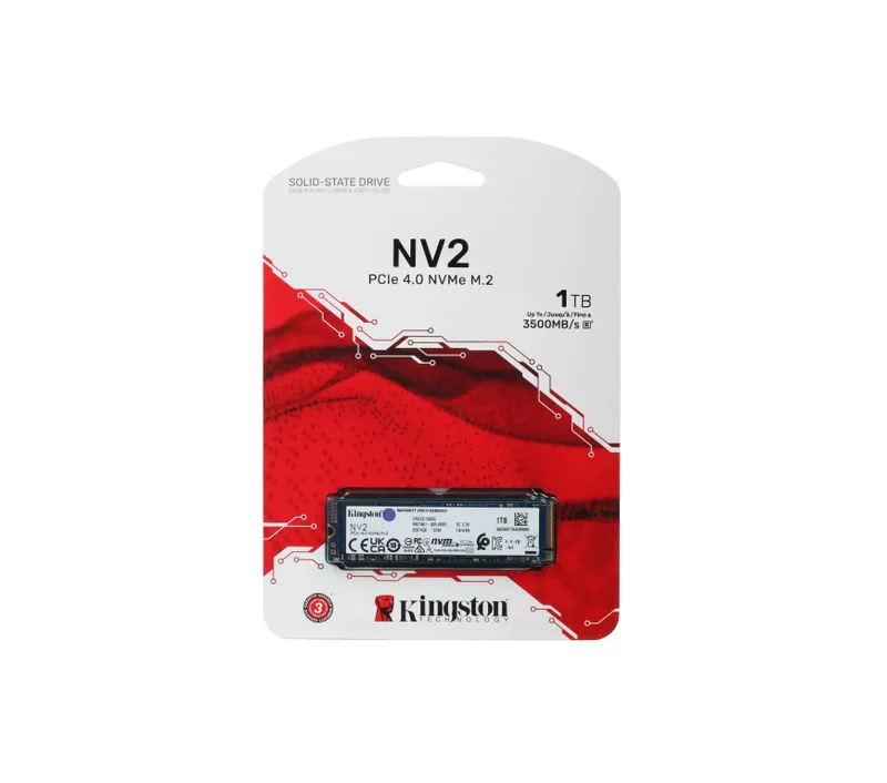 - Твердотельный накопитель SSD M.2 1TB Kingston NV2 / NV3 NVMe PCIe 1