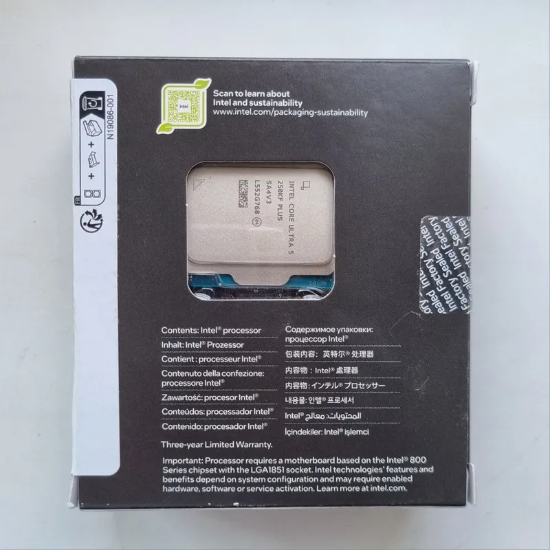 Лучшая цена! Процессор для ПК Intel Core Ultra 5 250KF Plus, LGA1851. 2