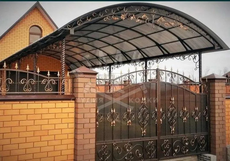 Танловда адашманг, навес, решётка, перила, ворота, огрождения, цех — фото 4