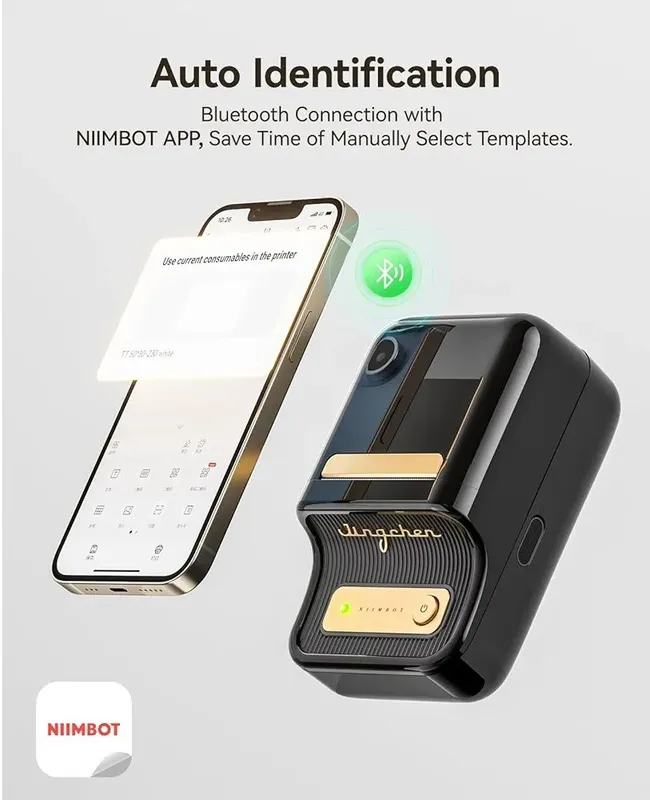 Niimbot B21S original printer, Bluetooth orqali ishlaydi. — фото 2