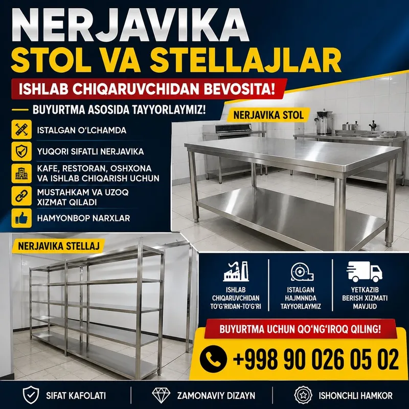 Nerjavika stol va stelaj