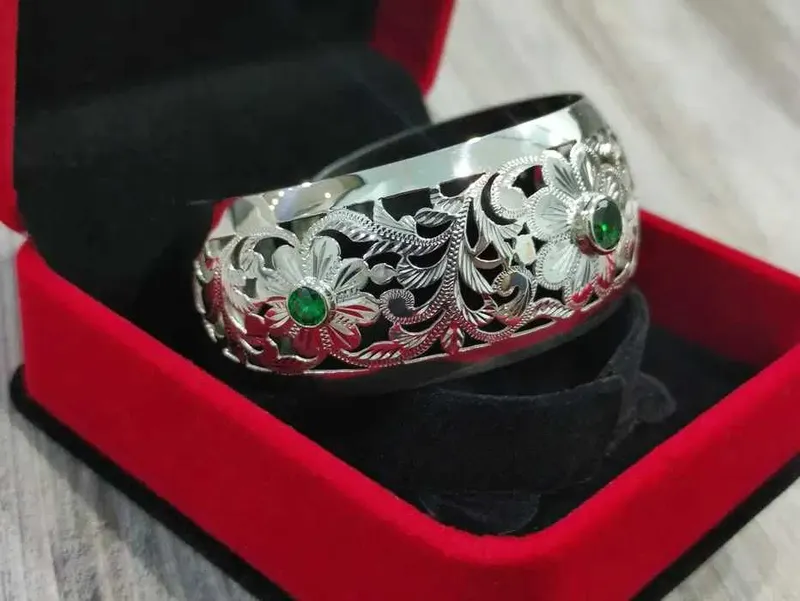 Bilak uzuk braslet, kumush 925 4 Bilak uzuk braslet, kumush 925 4