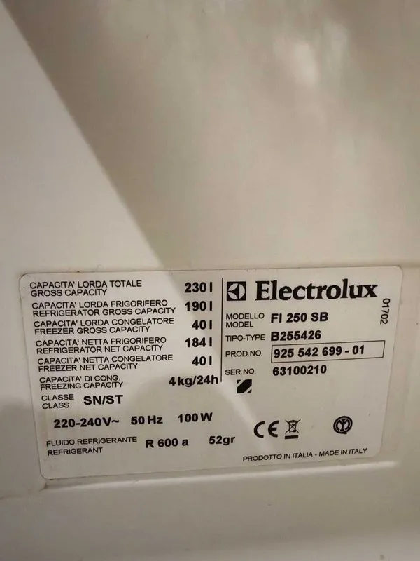 Холодильник Electrolux Б/У, Италия 4 Холодильник Electrolux Б/У, Италия 4