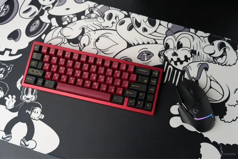Кейкапы GMK Red Samurai kit 1800 Keycaps Key caps Кей капы для клавы — фото 1