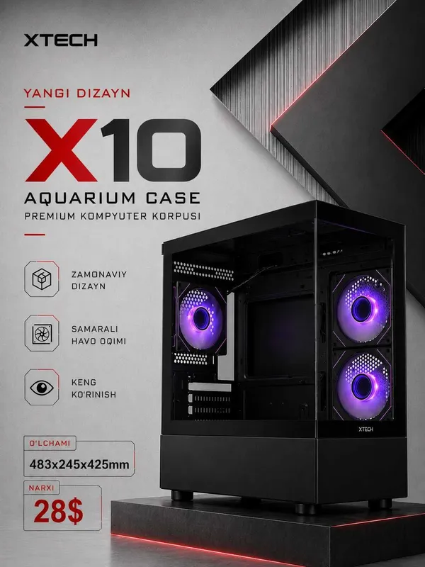 Xtech case aquarium (Модель X-10) игровой кейс 1 Xtech case aquarium (Модель X-10) игровой кейс 1