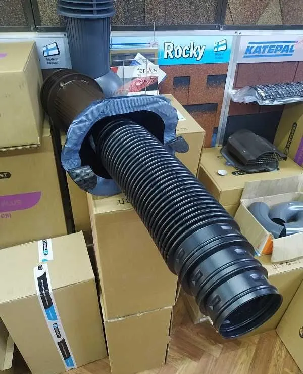 WIRPLAST RUROFLEX egiluvchan adapteri, 520 mm gofra 2 WIRPLAST RUROFLEX egiluvchan adapteri, 520 mm gofra 2