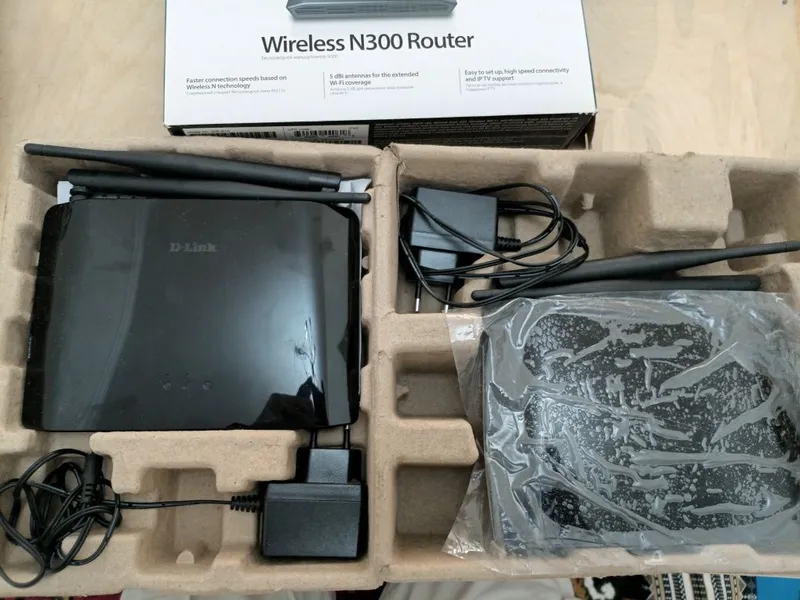 WI-FI D-Link. WIRELESS N300 Router один бу один новый российский